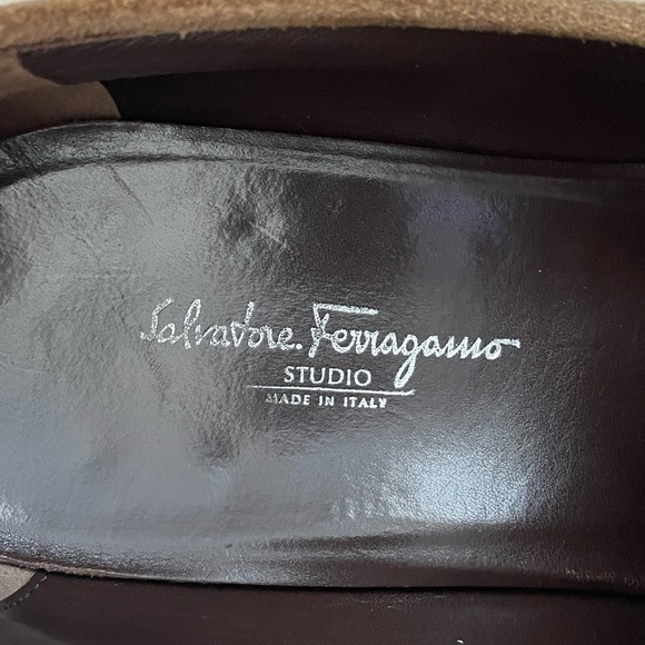 Salvatore Ferragamo mens size 10 US suede shoes - Picture 5 of 8